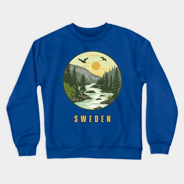 Sweden Crewneck Sweatshirt by Mary_Momerwids